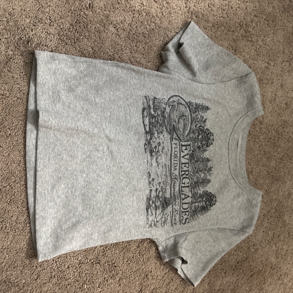 Kids Short Sleeve Gray Tee